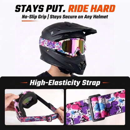 Dirt Bike Goggles - ATV Motorcycle Motocross UTV MX MTB Riding Goggles